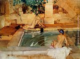 Sir William Russell Flint Gleaming Limbs And Cool Waters painting